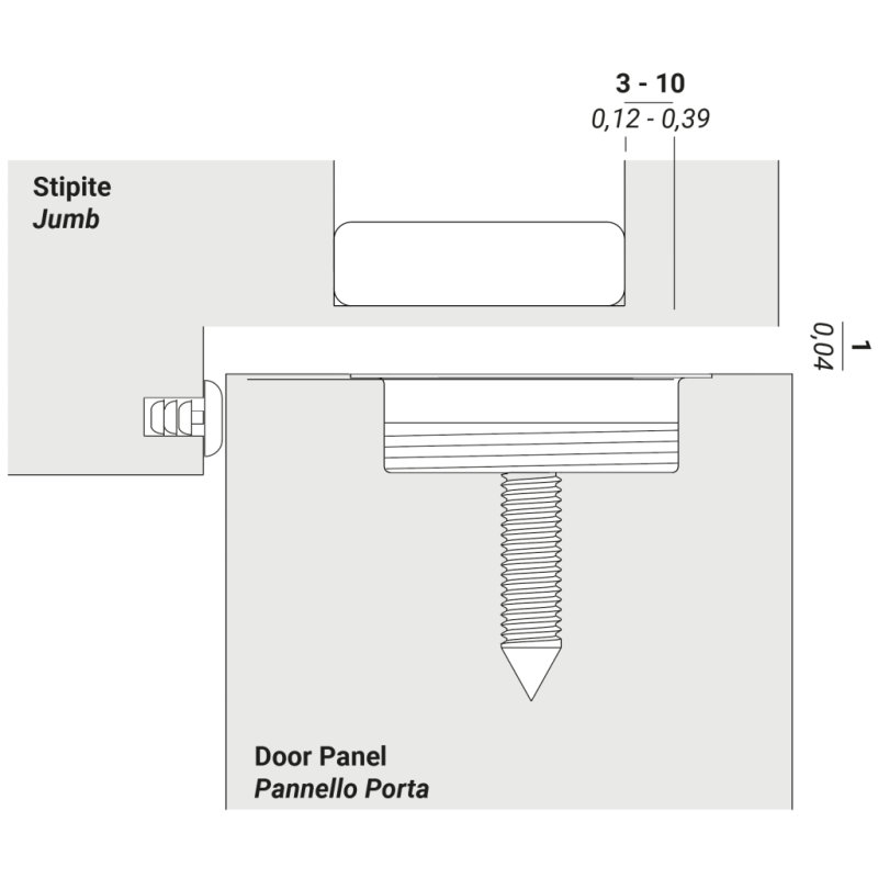 CIERRAPUERTAS MAGNETICO STOPPINO