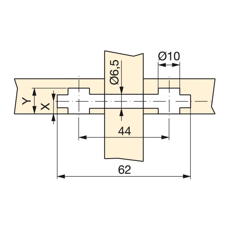 ENGANCHE D6X62 ZINC 5232305