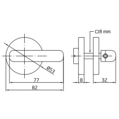 MULETILLA MOD.5 A.INOX 18/8 REF.8204