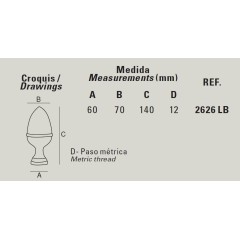 BOLA F/PIÑA L.BR 70X140 M.EST2626LB