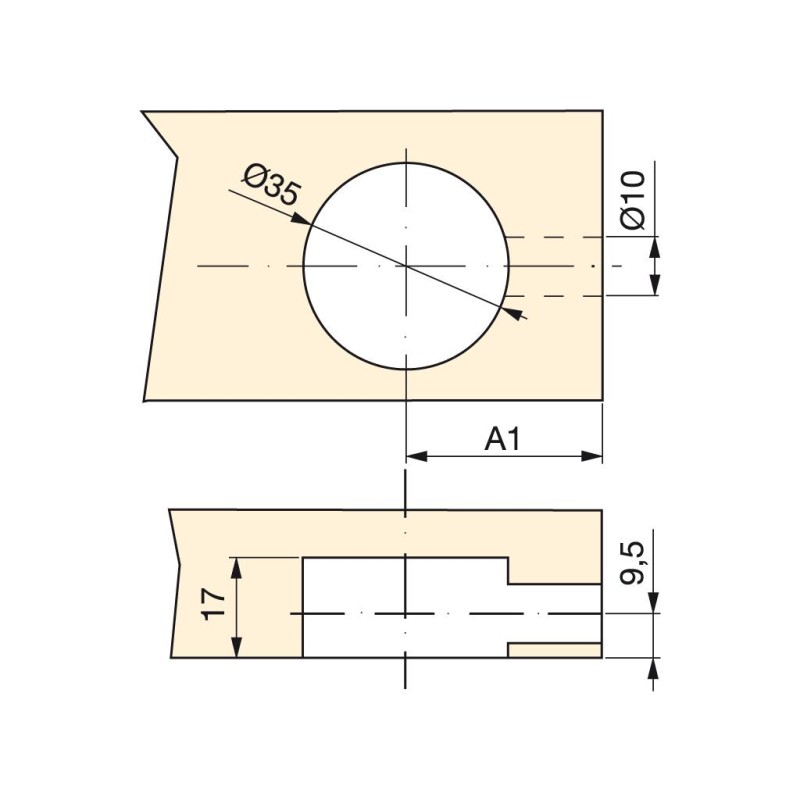 EXCENTRICA BIG D35X17 NAT 8085701