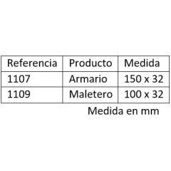 TIRADOR DE ARMARIO Y MALETERO NEGRO 110