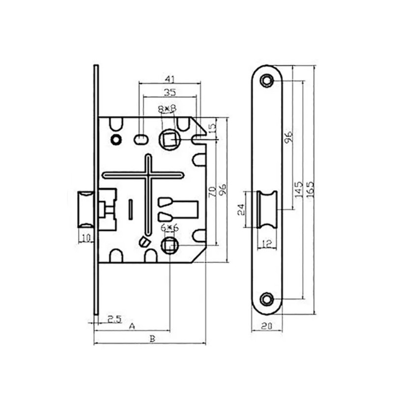 PICAPORTE UNIFICADO 50X70