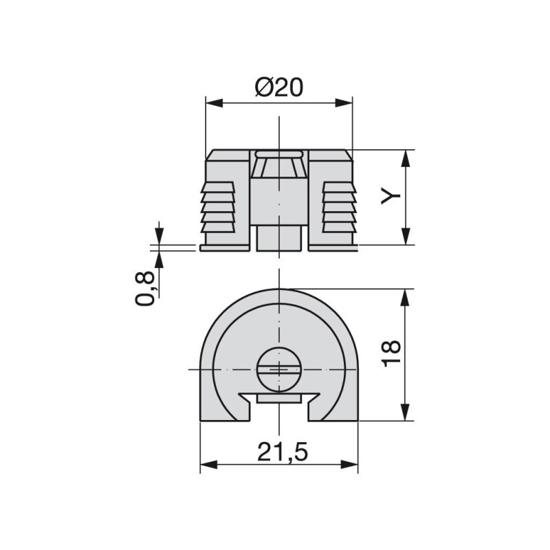 ENGANCHE BLOCK D20X13/16-19 GR 8175121