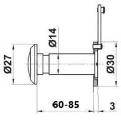 MIRILLA REGULABLE DE 60 A 85 MM