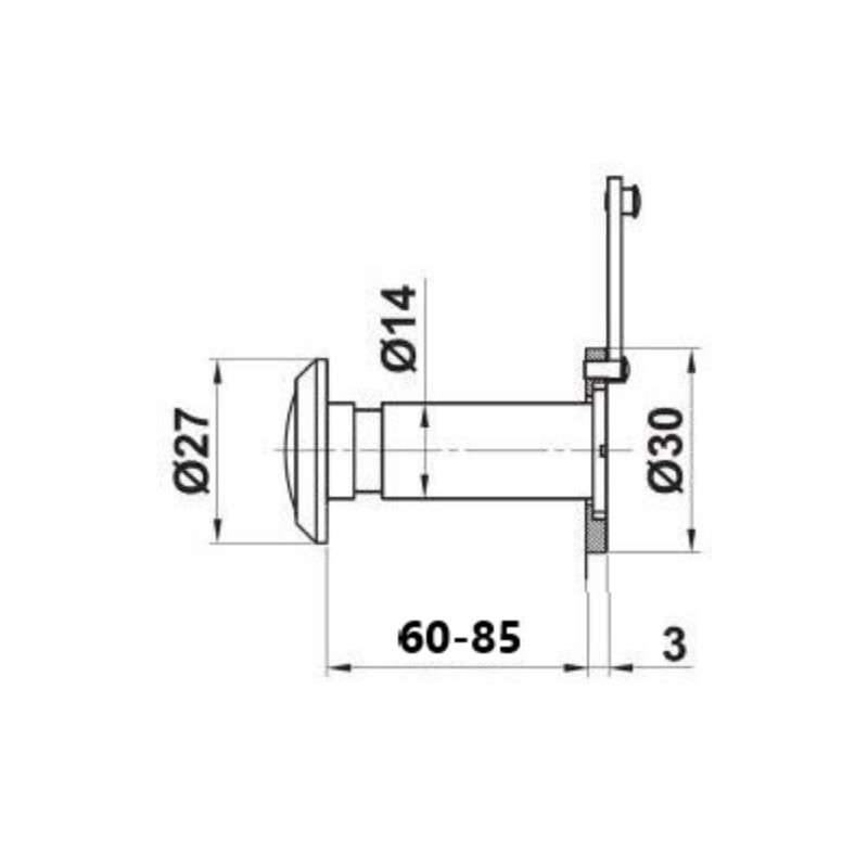 MIRILLA REGULABLE DE 60 A 85 MM