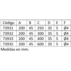 PASADORES DE SOBRE PONER PARA PUERTAS DE MADERA MOD.739