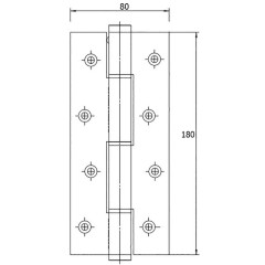 BISAGRA DE VAIVEN SIMPLE ACCION MOD-907