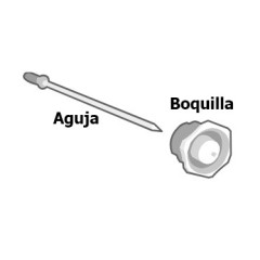 BOQUILLA + AGUJA PARA PISTOLA DE PRESIÓN CONVENCIONAL FPRO P