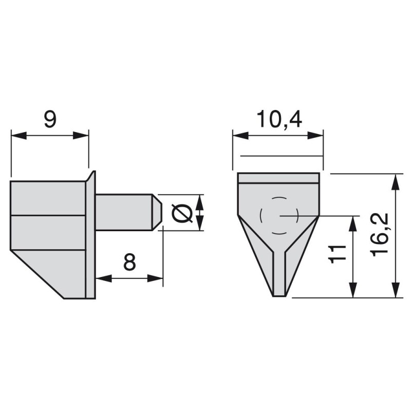 SOPORT D5 MET/PLAST TRANS 5081020