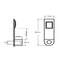 SOPORTE CLIP 5MM CRISTAL TRANS 1470