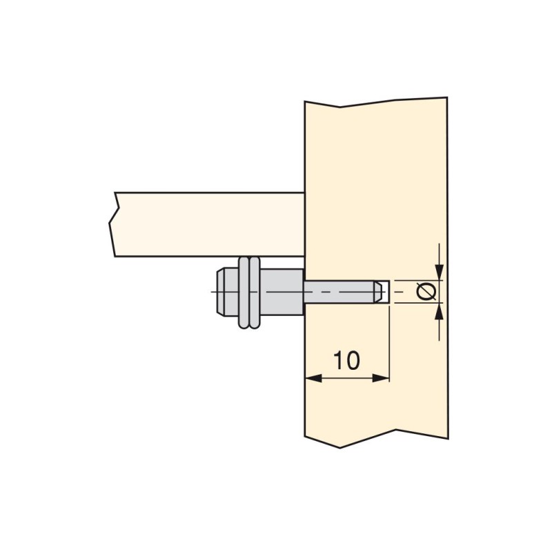 PORTA-ESTANTE CRISTAL ARAND.GOMA DIAM.5 8039507