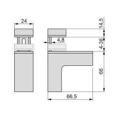 JG SOPORTE SQUAD-2 4-38MM AL MAT 4009125