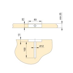 JG SOPORTE OCULTO ESTANTE MADERA CINCADO MIRAGE 4015005