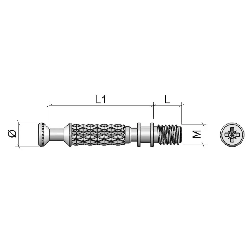 PERNO Ø7 F34 M6X8,5MM