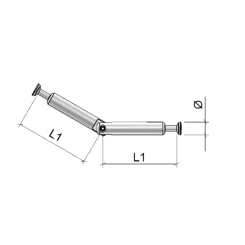 PERNO DOBLE ANGULO ARTICULADO Ø7X88 L1 40