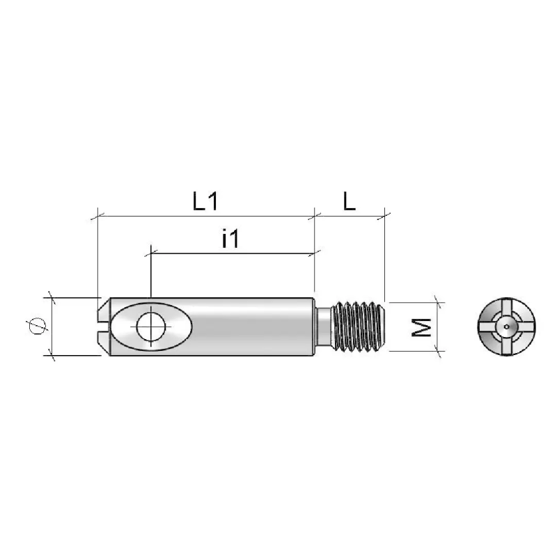 PERNO Ø7X45 F30 M6X8,5MM