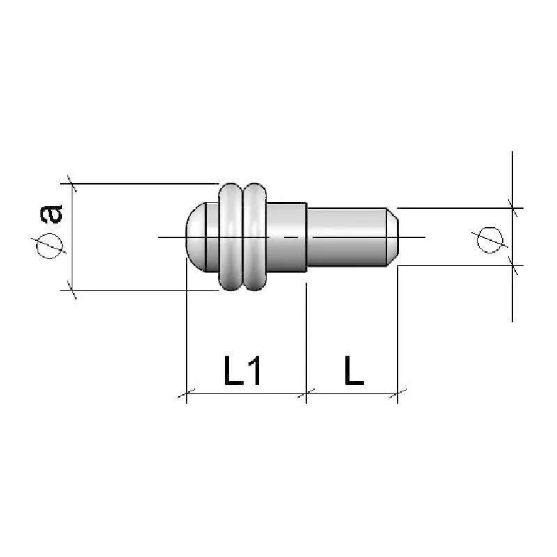 SOPORTE ESTANTE CRISTAL CILINDRICO SKILL Ø5MM