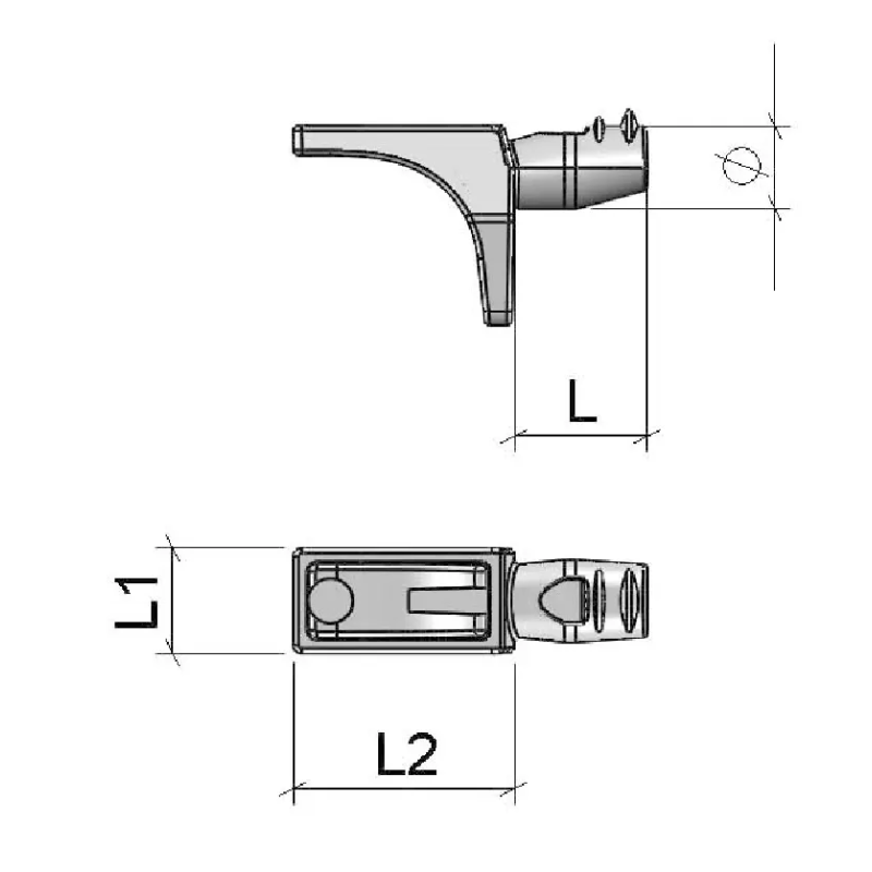 SOPORTE ESTANTE MADERA SAFE Ø5MM