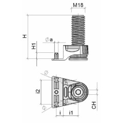 NIVELADOR INTERIOR TOWER H57MM