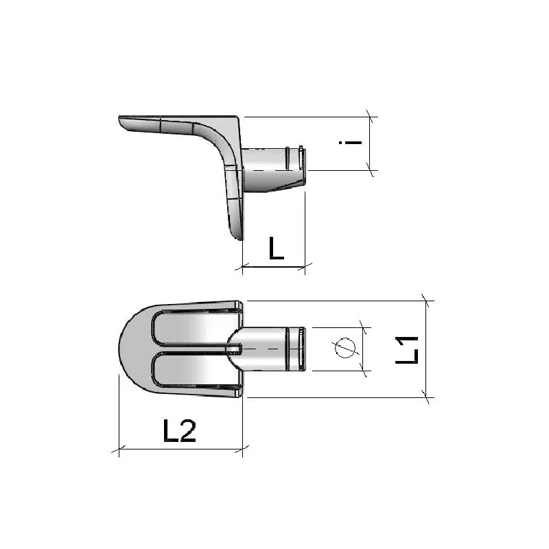 SOPORTE ESTANTE MADERA SLIM Ø5MM