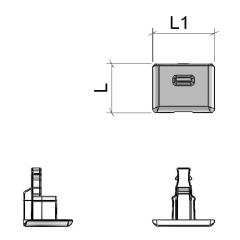 TAPA SOPORTE ESTANTE ONE