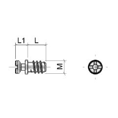 TORNILLO EURO ONE 6X8,5 Ø6,5X14,2