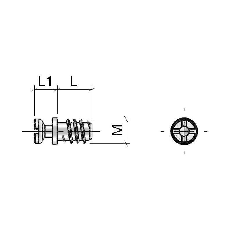 TORNILLO EURO ONE 6X8,5 Ø6,5X14,2