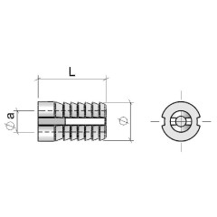 TUERCA EMBUTIR Ø5X9,5