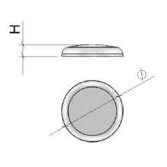 PARAGOLPE ADHESIVO Ø7X1,5MM Y Ø10X3MM