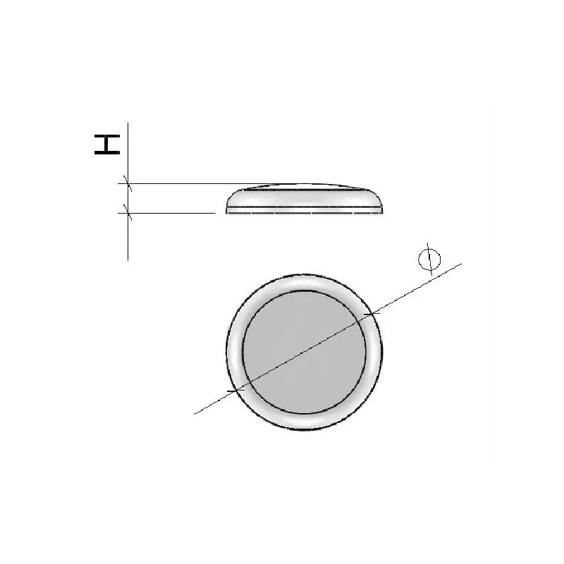 PARAGOLPE ADHESIVO Ø7X1,5MM Y Ø10X3MM