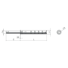 PISTON PUSCH OPEN CRICKET AMORTIG 36N