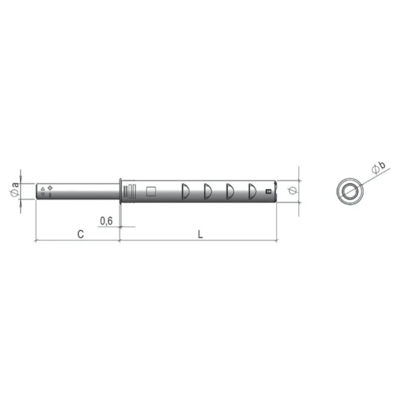PISTON PUSCH OPEN CRICKET AMORTIG 36N