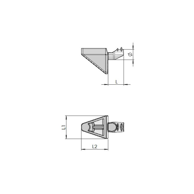 PORTAESTANTE NICE Ø5MM PARA MADERA