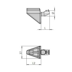 SOPORTE GOMA P/PORTAESTANTE NICE CRISTAL