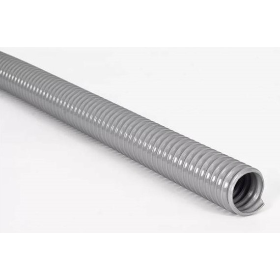 TUBO FLEXIBLE DE PVC GRIS