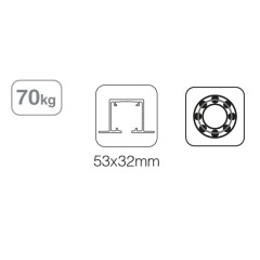 BOXKED KIT SF-P70 READY. X2 FRENO RETENEDOR (PLETINA SOBREPUESTA). 1 PUERTA. 2M