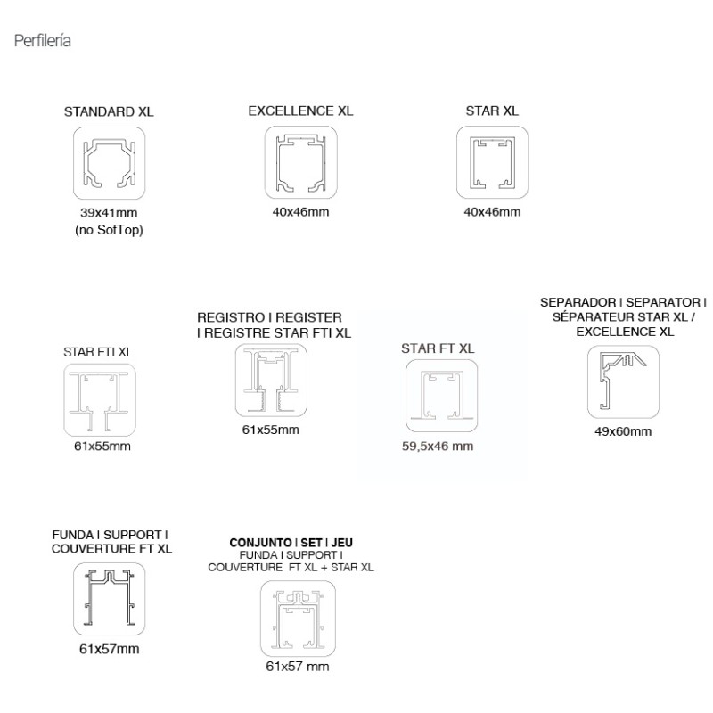 JUEGO DE ACCESORIOS SF-RA P140. X2 FRENO RETENEDOR