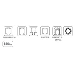 JUEGO DE ACCESORIOS SF-RA P140. X1 SOFTOP DOBLE