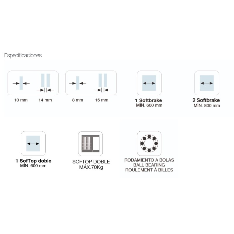 KIT SV-P70 EASY. EXCELLENCE 2M + FRAME FLAT NEGRO