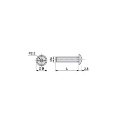 TORNILLO TIRADOR M4 ZINCADO