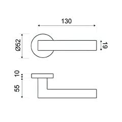MANIVELA ROSETA INOX REDONDA SVR338 LT MT JG