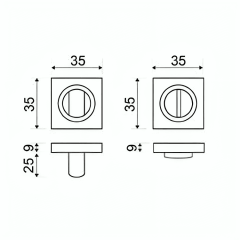 SET CONDENA CUADRADA WC SVCC35