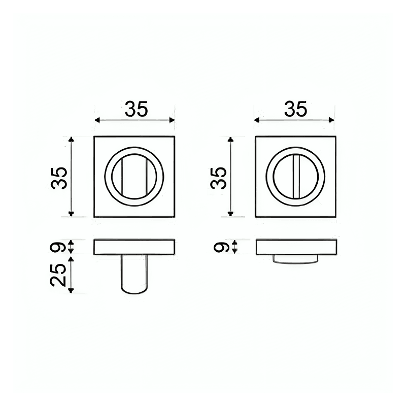 SET CONDENA CUADRADA WC SVCC35