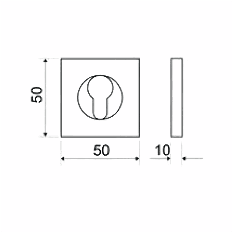 ROSETA BOCALLAVE CUADRADO SVBC15
