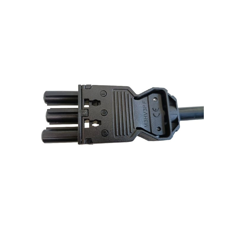 CABLE ALIMENTACION 2M 3 PIN SHULO 90º P/CONVERT ESTANQUE NE