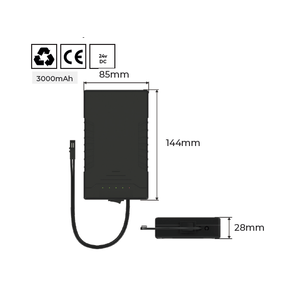 BATERIA LITIO SAVE 3000mAH 24V NE
