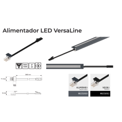 CABLE ALIMENTADOR 2M LED VERSALINE V1