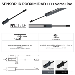 SENSOR IR PROXIM LED VERSALINE V1 72W 24V