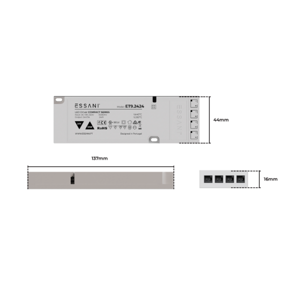 CONVERTIDOR COMPACT 100-240V AC 24V